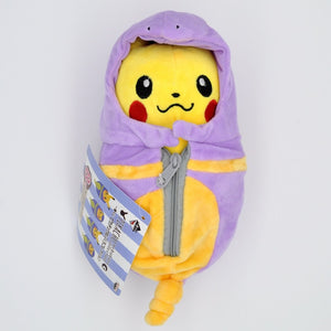 Cute Baby Pokemon Pikachu Coat in Sleeping Bag Stuffed Plush Doll Gift
