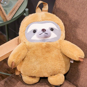 Cute Baby Sloth 32 cm Plush Children Backpack School Bag