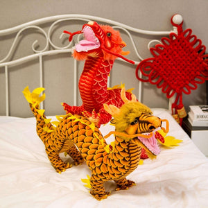 Chinese Dragon Mascot Large Size 30 Inch Plush Stuffed Doll Toy