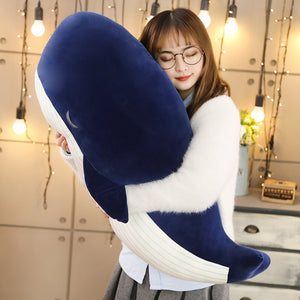 Cute Sleeping Blue Whale Soft Plush Stuffed Doll Gift