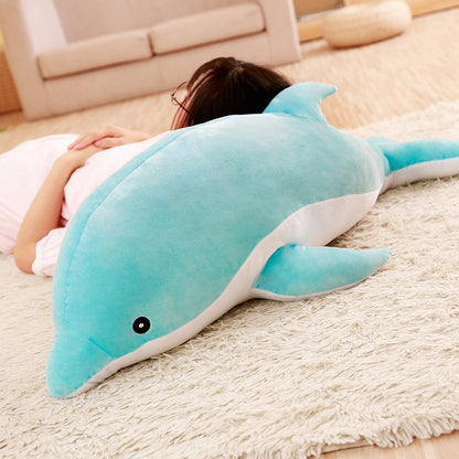 Cute Dolphin Large Size Soft Plush Stuffed Doll Pillow