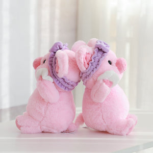 Lovely Pink Pig Cosmetic Plush Stuffed Doll Soulder Bag Gifts