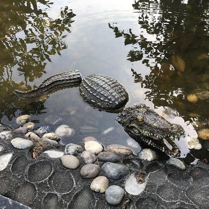 Floating Crocodile Head Water Garden Decor