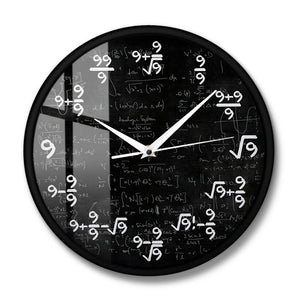 Mystery of Number Nine Math Wall Clock