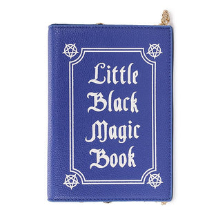Dark Magic Book of Spells Leather Purse Handbag Shoulder Bag