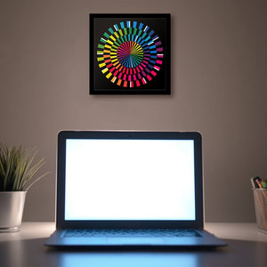 Colorful Timeless Spectrum Minimalist Wall Clock Desk Watch