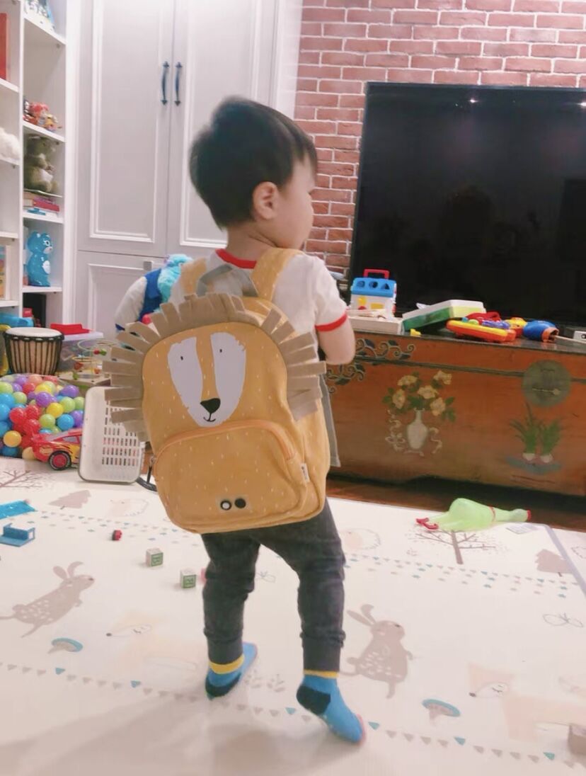 Cute Cartoon Baby Animal Cartool Plush Backpack School Bag