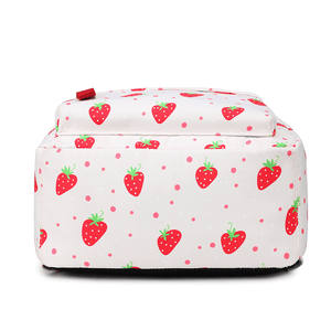 Cute Sweet Straeberry Backpack Bookbag for Teenage Girls