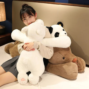 Cute Giant Lying Bear Long Arm Stuffed Plushie Large Size Doll