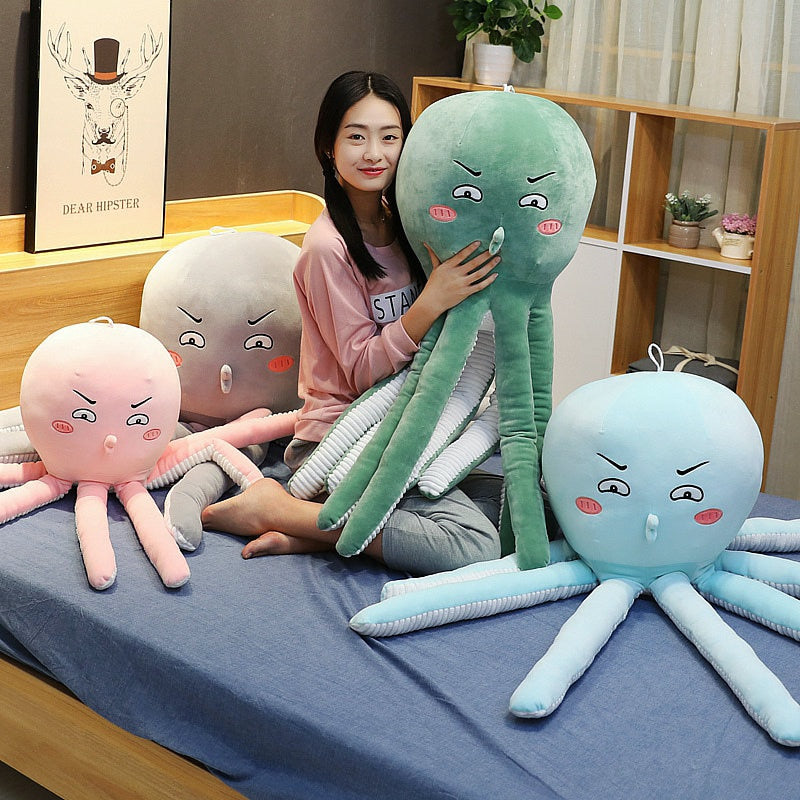 Funny Cartoon  Octopus Large Size Plush Stuffed Pillow Doll Gifts