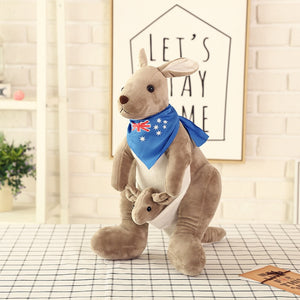 Cute Kangaroo Soft Filled Plush Stuffed Doll Toy Children Gift