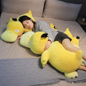 Cute Fatty Yellow Duck Anime Pokemon Psyduck Large Size Stuffed Plush Doll Pillow