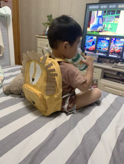 Cute Cartoon Baby Animal Cartool Plush Backpack School Bag