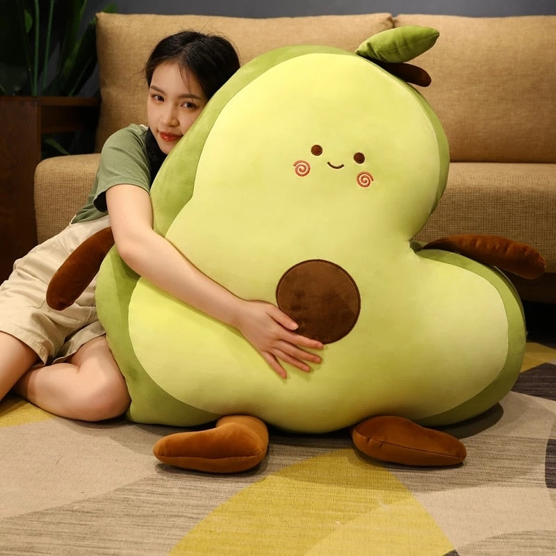 Cute Cartoon Fatty Avocado Large Size SOft Plush Stuffed Pillow Doll