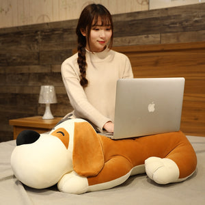 Happy Puppy Dog Big Ears Large Size Plush Pillow Toy Doll