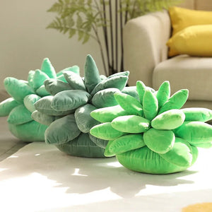 Cute Potted Flowers Succulents Stuffed Plush Pillow Doll Room Decoration