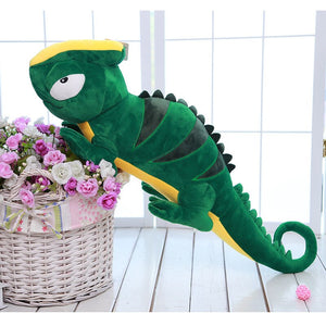 Cartoon Green Giant Lizard Chamelon Soft Plush Stuffed Doll Toy Gifts