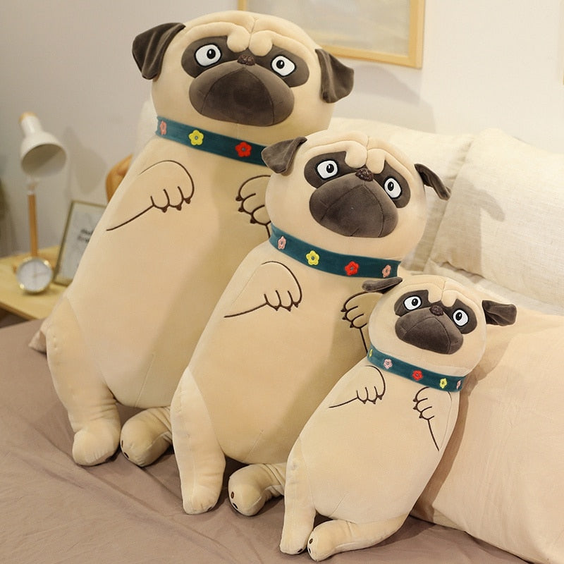 Cute Cartoon Pug Dog Plush Toys Stuffed Pillow Dolls