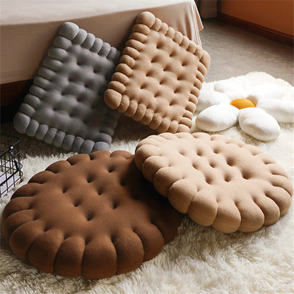 Biscuit Cookie Stuffed Plush Doll Pillow Cushion Chair Seat Pad