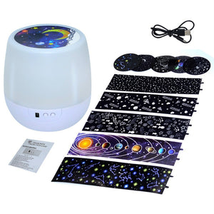 Magical Moon Starry Sky LED Projector Rotary Lamp Night Light