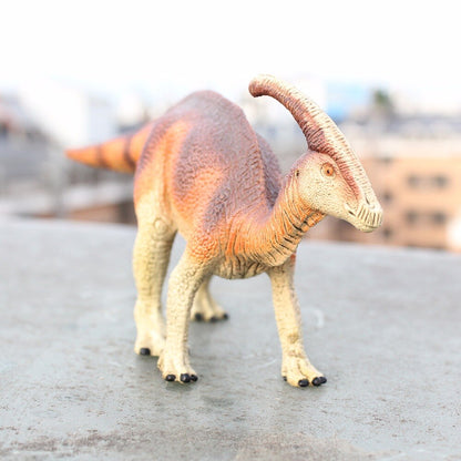 Brown Parasaurolophus Dinosaur PVC Model Toy Figures