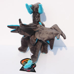Blue Dragon Pokemon Mega Charizard X 25cm Plush Stuffed Dolls Gift