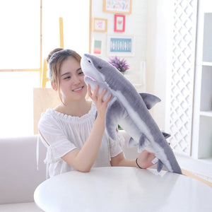 Lifelike Shark Blue Marlin Tuna Fish Soft Plush Stuffed Doll