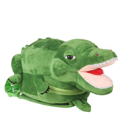 Cartoon Crocodile Plush Backpacks Gift For Children