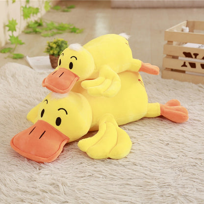 Yellow Duck Plush Dolls Stuffed Soft Pillow Cushion