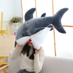Funny Shark Big Size Soft Plush Toy Pillow Cushion Birthday Gift For Children