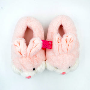 Cartoon Fatty Bunny Rabbit Fur Plush Indoor Slippers Shoes