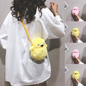 Cute Chicken Plush Stuffed Doll Shoulder Bag