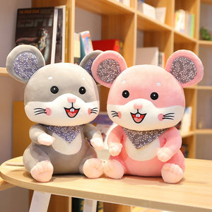 Smile Scarf Mice Mouse Plush Soft Stuffed Doll Gift