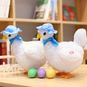 Funny Chicken Hens Lay Eggs Singing & Dancing Electric Pet Plush Toys Gifts