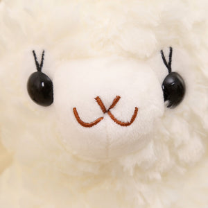 Cute White Lamb Alpaca Plush Stuffed Pillow Doll