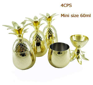Mini Pineapple Stainless Steel 60 ml Tumbler Mug Set