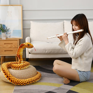 Lifelike Cobra Snake Long Size 240cm Stuffed Plush Doll Toy