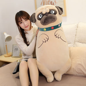 Cute Cartoon Pug Dog Plush Toys Stuffed Pillow Dolls