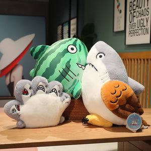 Funny Shark with Animals Fruits Plush Stuffed Pillow Toy Doll