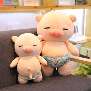 Cute Scampish Piggy Soft Plush Stuffed Doll Nap Pillow