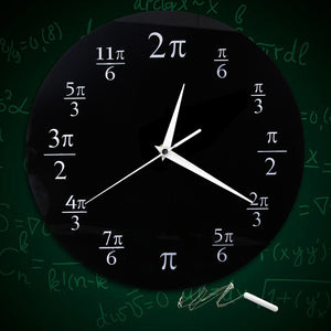 Pi Mathematical 3.14 Acrylic Black Wall Clock