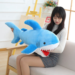 Funny Shark Big Size Soft Plush Toy Pillow Cushion Birthday Gift For Children