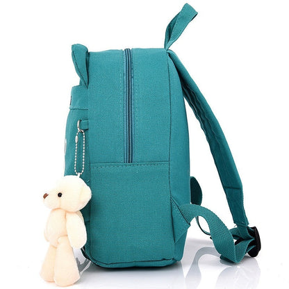 Cute Bear Face with Ears Children School Book Bag School Bag