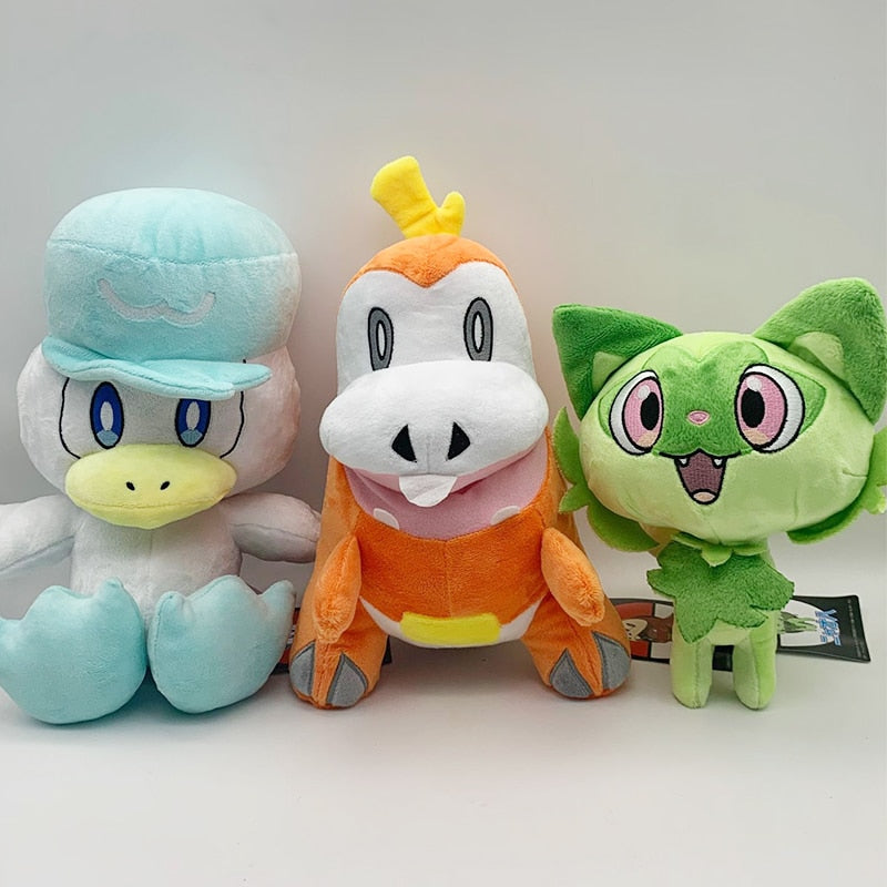Cute Anime Pokemon Starter Ninth Generation Stuffed Plush Toy Doll
