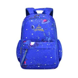 Cute Gradient Starry Waterproof Backpacks School Bag for Girls