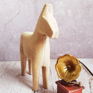 Unfinished Wooden Pony Horse Crafts Ornaments DIY Figurine