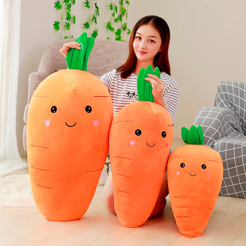 Super Soft Carrot Large Size Plush Doll Stuffed Pillow