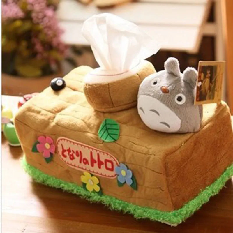 Cute Anime Totoro Plush Tissue Box Decorate Gift