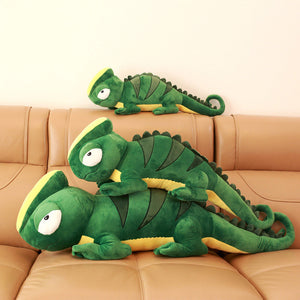 Cartoon Green Giant Lizard Chamelon Soft Plush Stuffed Doll Toy Gifts