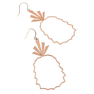 Bohemian Geometric Pineapple Piercing Dangle Earrings